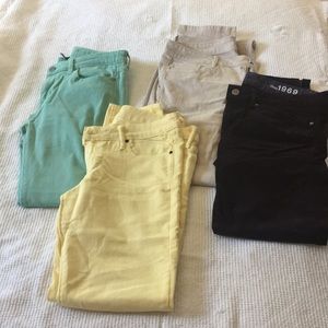 Gap + more assortment of Colored Jeans 6/8
